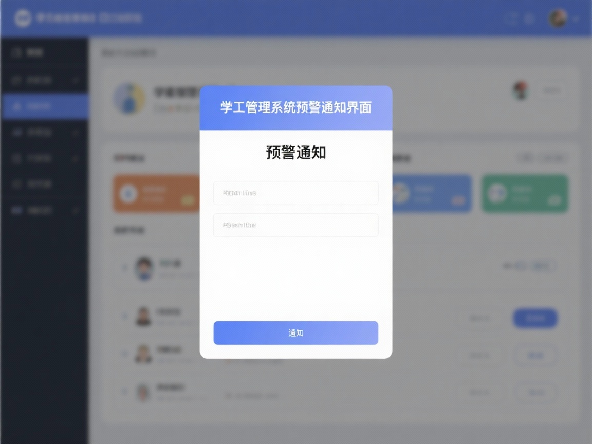 系統預警通知界面